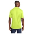 thumbnail image 2 of Port & Company Men's Core Blend Jersey Knit Pocket Polo Shirt Safety Green Medium, 2 of 3