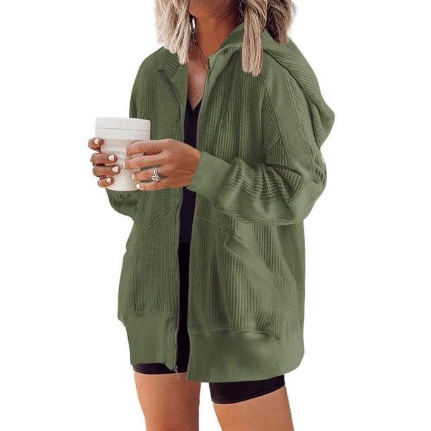 Sudadera con capucha y cremallera para mujer, sudadera con capucha y cremallera completa para mujer Sudadera con capucha y cremallera para mujer con bolsillo Sudadera con capucha