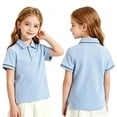 thumbnail image 2 of YOUYEDIAN Back to School Kids Polo Shirt Quick Dry Collared School Uniform Casual Athletic Short Sleeve Tee, 2 of 5