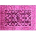 thumbnail image 1 of Ahgly Company Indoor Rectangle Oriental Pink Industrial Area Rugs, 2' x 5', 1 of 4