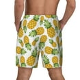thumbnail image 4 of Haiem Pineapple Mens Swim Trunks with Compression Liner 2 in 1 Swimming Shorts Stretch Swimwear Quick Dry,Board Shorts-Small, 4 of 9