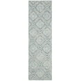 thumbnail image 2 of SAFAVIEH Abstract Drew Abstract Wool Runner Rug, Blue/Gray, 2'3" x 6', 2 of 8