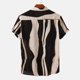 thumbnail image 4 of Hombres Casual Botones Playa Sin posicionamiento Estampado Turndown Camisa de manga corta Blusa Pompotops  oipoqjl49381, 4 of 9