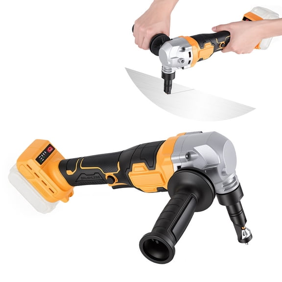 Cordless Metal Nibbler for DeWalt 20V Battery, Brushless 3 Speed Metal Cutter, Electric Nibbler for Steel Aluminum, 30000RPM, Dust Bag, Blades, Wrench (No Battery)