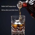thumbnail image 3 of Juego de 4 piedras de whisky reutilizables de acero inoxidable de 5,6 cm, 3 of 5