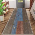 thumbnail image 2 of 2x6 FT Kitchen Runner Rugs Non Skid Washable, Faux Wool Rug Runners for Hallways Bathroom Carpet Runner, Soft Indoor Modern Floor Rug for Entryway Laundry Room, 2 of 11
