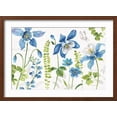 thumbnail image 2 of Art.com Blue and Green Garden I Art Print by Lisa Audit, Brown Frame Wall Art, 23" x 17", 2 of 5