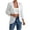 White, variant on Fall Top for Women Eyelet Lightweight Open Front Cardigan Ruched 3/4 Sleeve Work Office Blazer Suit Jackets