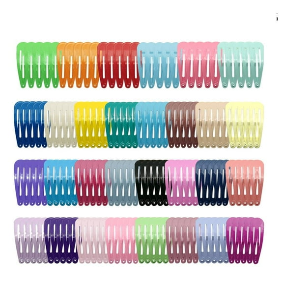 Niceauty 100pcs Assorted Color Hair Barrettes for Girls Hair Accessory Wedding
