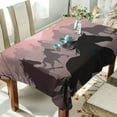 thumbnail image 4 of Running Horse Rectangle Tablecloth Waterproof Polyester Table Clothative Stain Resistant & Wrinkle Resistant Washable Table Cover for Dining Table/Party/Camping 60x90 Inch Decor Gift, 4 of 7