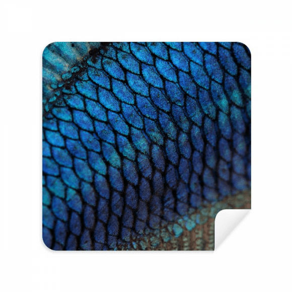 Fish Blue Mystery Enlarge Glasses Cloth Screen Cleaner Suede Fabric 2 Pack