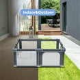thumbnail image 5 of G TALECO GEAR Baby Playpen with Mat, Large Play Yard for Babies and Toddlers, Portable Baby Activity Center for Indoor & Outdoor, Gray (50‘’×50‘’), 5 of 8