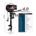 thumbnail image 3 of 4.0 Model Brushless Electric Boat Outboard Motor, with 48V 1000W Output, Fishing Boat Engine ,Easy to Install, 3 of 7