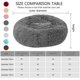 thumbnail image 3 of Pet Bed For Cats And Dogs Round Plush Dog Bed Donut Shaped Cat Bed, 3 of 5