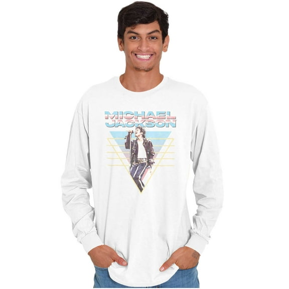 Michael Jackson 90s King of Pop Long Sleeve TShirt Men Women Brisco Brands S
