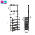 thumbnail image 3 of Zapatera y Perchero Rack Organizador 5 Niveles Zapato blanco, 3 of 8