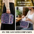 thumbnail image 5 of Pzuqiu Colorful Flower Bible Cover Case for Women Large Capacity Book Carrying Case Bible Study Supplies Accessories with Tags&Bookmark Scripture Cases Church Bag Protective, 5 of 7