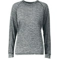 thumbnail image 3 of Holloway Sportswear XS Womens Electrify 2.0 Long Sleeve Tee Graphite Heather 222724, 3 of 4