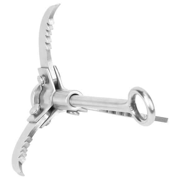 OTVIAP Stainless Steel Grappling Hook,3 Claws Folding Hook Outdoor Survival Stainless Steel Rock Climbing Grappling Hook,Rock Climbing Grappling Hook