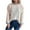 Beige Sweaters, variant on Htigea Women's Pullover Sweaters Patchwork Crew Neck Long Sleeve Jumpers Casual Loose Fit Knit Tops White S