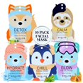 thumbnail image 1 of Mascarilla facial SpaLife Snow Buddies, paquete de 10 unidades, hidratante para mujeres, 1 of 7