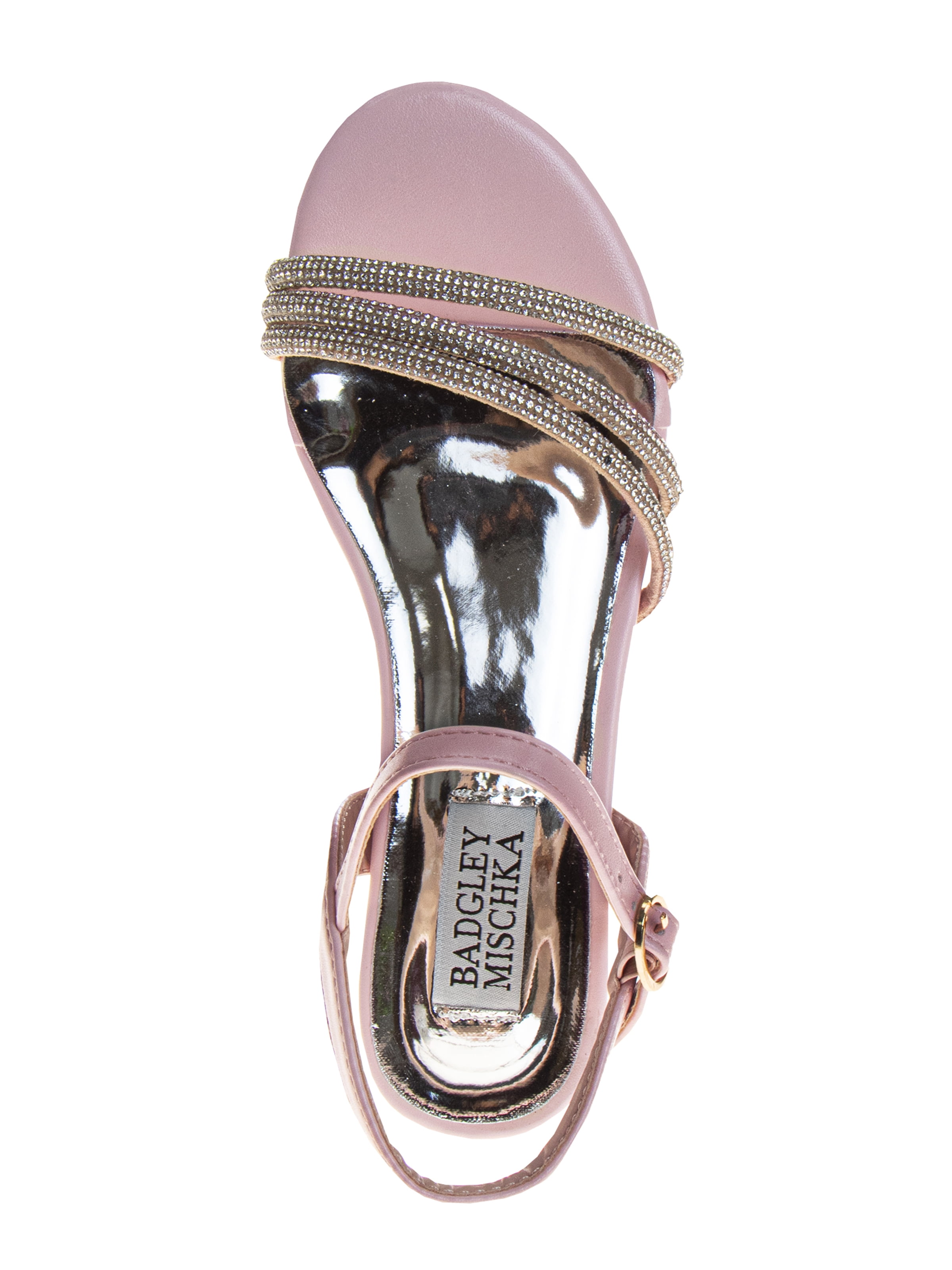 Badgley Mischka Little and Big Girls Embellished Heeled Sandal