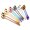 2 Style 6 Color, variant on Colorful Long Handle Spoon, MDEALY 12 Pcs Stainless Steel Ellipse Style 7.5" & Round Style 7" Coffee Ice Cream Spoon Cocktail Mixing Silverware Spoon