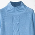 thumbnail image 6 of JINMGG 2024 Fall Winter Plus Size Sweaters for Women Clearance,Women's Sweater Long Sleeve Turtleneck Cable Knit Sweater Women's Pullover, 6 of 9