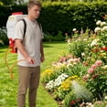 thumbnail image 2 of Red White Backpack Weed Sprayer Mist/Duster Gas Powered Pesticide Agricultural Tool 20L for Gardens, 2 of 14