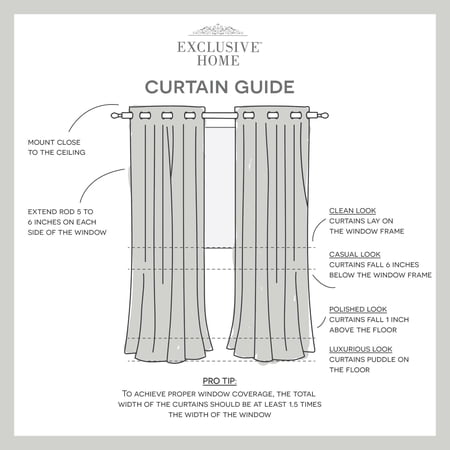 EXCLUSIVE HOME Burke 100% Blackout Grommet Top Curtain Panel Pair, 52"x96", Latte, Set of 2 - Image 3