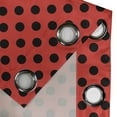 thumbnail image 4 of Ambesonne Polka Dots Grommet Curtain, Pop Art Oval Shapes Form, 50" x 120", Scarlet, 4 of 6