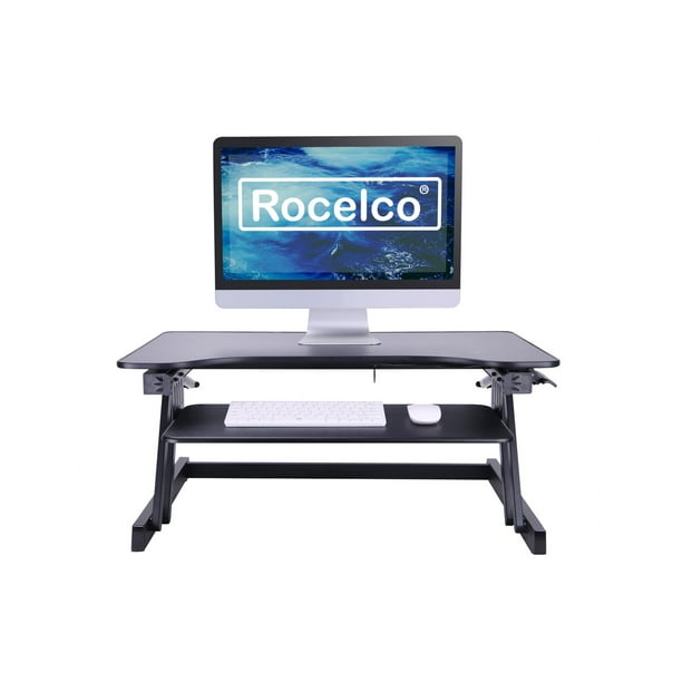 Rocelco Large Retractable Keyboard Tray Height Adjustable Standing Desk