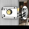 thumbnail image 4 of Exterior Gate Lock Stainless Steel Copper Lock Core Left Open with Edge Security Prevent Theft Old Gate Lock, 4 of 10