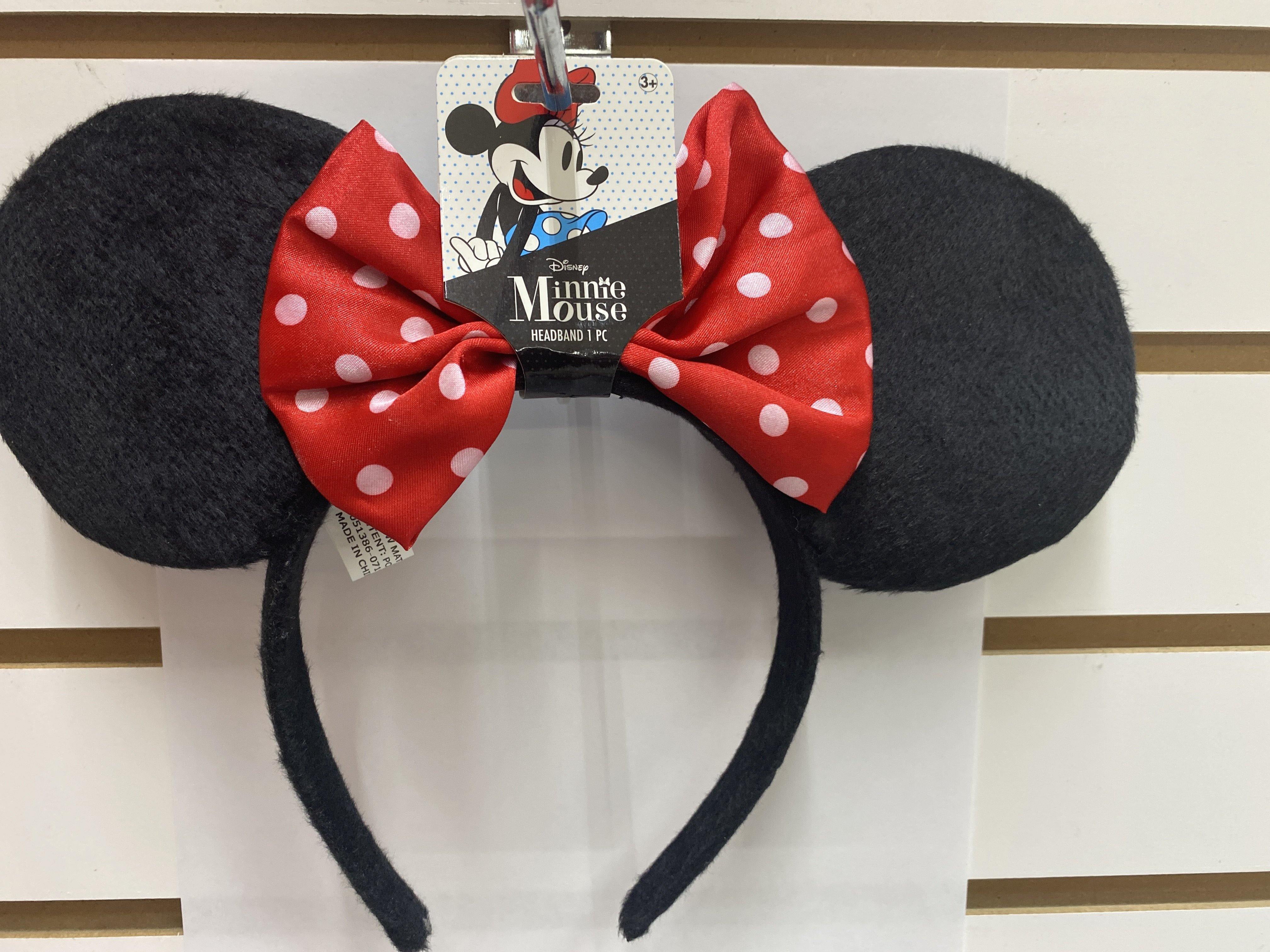 TEN MINNIE MOUSE EARS HEADBAND Fancy Dress Alice Band Spotted Bow PARTY BAGS 