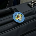 thumbnail image 5 of Tropical Birds Selfie Parrot Toucan Round Luggage ID Tag Card Suitcase Carry-On, 5 of 8
