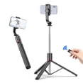 thumbnail image 3 of Phone Selfie Stick Tripod with Wide Mouth Tool Bag, 67.6 Inch Extendable Tripod Stand for Video Recording, Live Streaming, Group Photos with Detachable Phone Clip Remote Shutter, 3 of 7
