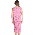 thumbnail image 3 of Just Love Short Sleeve Nightgown Sleep Dress for Women (Pink - Paris, 4X), 3 of 3