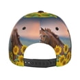 thumbnail image 6 of Haiem Horse Sunflowers Baseball Cap Dad Hat Cotton Soft Adjustable Fashion Hats for Men Women Unisex Style Headwear, 6 of 9
