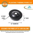 thumbnail image 3 of K&H Pet Products Thermo-Pond 3.0 Outdoor Pond Heater Deicer Black 100 Watts, 3 of 9