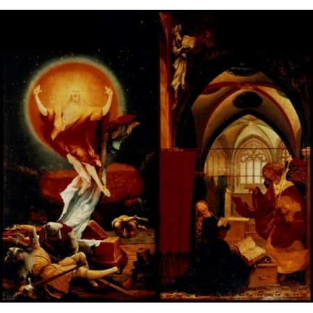 Resurrection & Annunciation C1510-15 Grunewald Matthias (147080 Resurrection & Annunciation C1510-15 Grunewald Matthias (147080