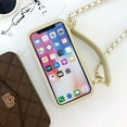 thumbnail image 5 of Wallet Case Compatible with iPhone 15 Pro Max, Cute Light Luxury Bag Design, Purse Flip Card Pouch Cover Soft Silicone Case with Handstrap Long Shoulder Strap (Khaki, iPhone 15 Pro Max), 5 of 15
