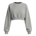 thumbnail image 4 of Neewe Womens Casual Sweatshirt Long Sleeve Tops Crewneck Loose Fit Tee Pullover Short Top Fall Shirts Fashion, 4 of 5