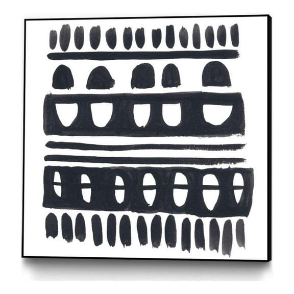 Giant Art Canvas  30x30 Weft IV Framed in White