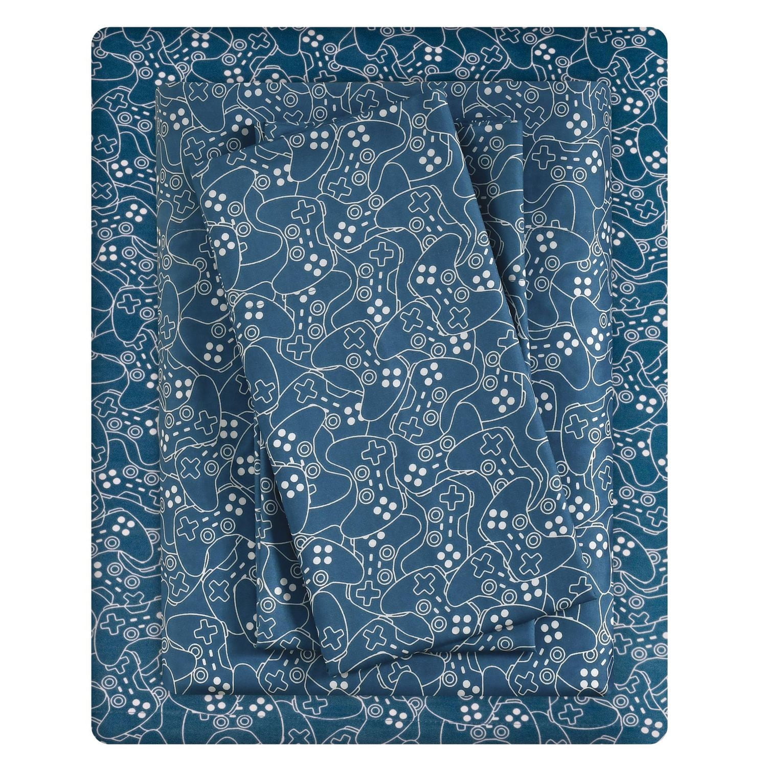 Ensemble de draps à imprimé en microfibre douce facile à nettoyer pour enfants Mainstays Tailles: 1 place, 2 places et grand lit