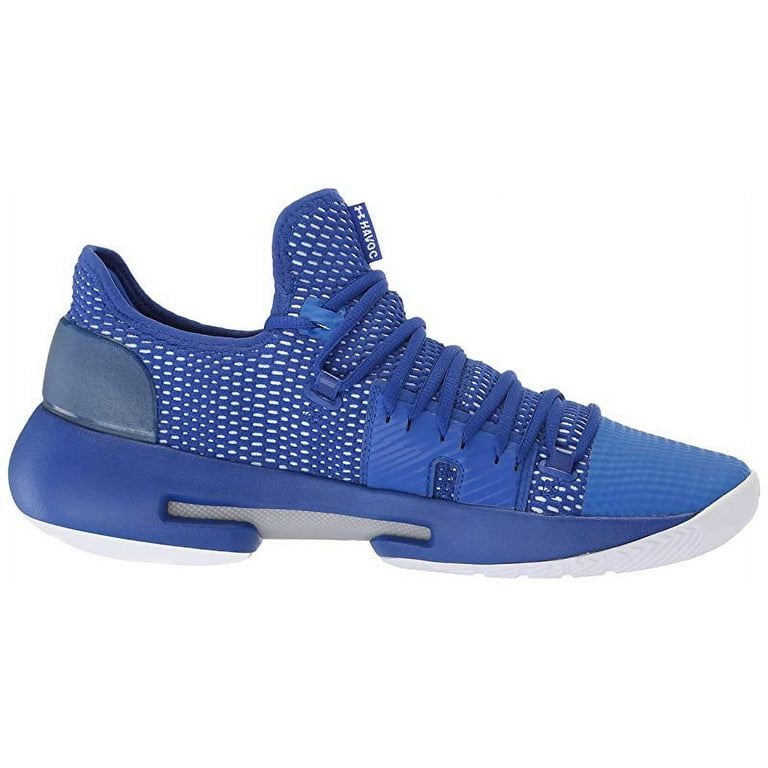 Under Armour Men s HOVR Havoc Low Basketball Shoe Royal White 10.5 D M US Walmart