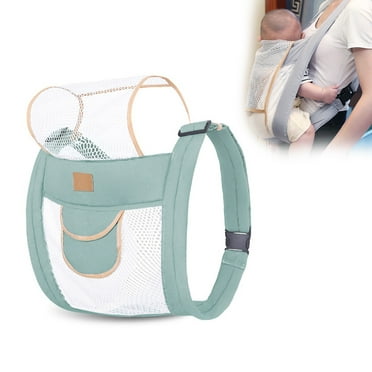 Summer Breathable Baby Carrier 3D Mesh Adjustable Baby Carrier Wrap with Pocket Quick Drying Thick Shoulder Straps for Pool Beach