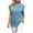04# Light Blue, variant on Women's Oversized Sweatshirt with Pockets Mock Neck Pocket Tee Top Cozy Casual Pullover Long Sleeve Winter Fall Streetwear S-2XL