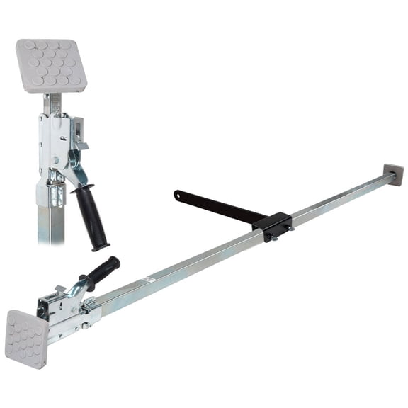 Cargo Load Securement Kit - 85"-114" Steel Jack Bar with Ratchet Mechanism & 16" Adjustable Truck Bed Divider Bar, Heavy-Duty Load Lock Bars for Trucks & Trailers