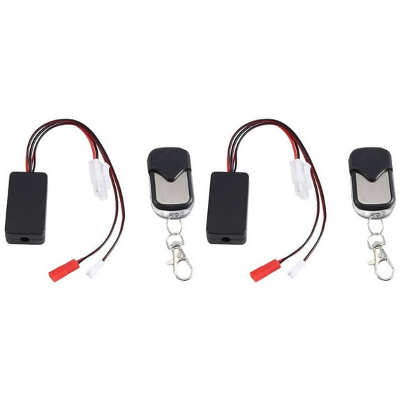 2X Portable Automatic Simulated Winch Controller Wireless Remote Control Receiver for Axial SCX10 1/10 RC Crawler Car