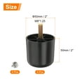 thumbnail image 2 of Uxcell 2 inch Plastic Round Tapered Furniture Legs, Set of 4 Replacement Furniture Couch Feet with M8 Hanger Bolts, 2 of 6
